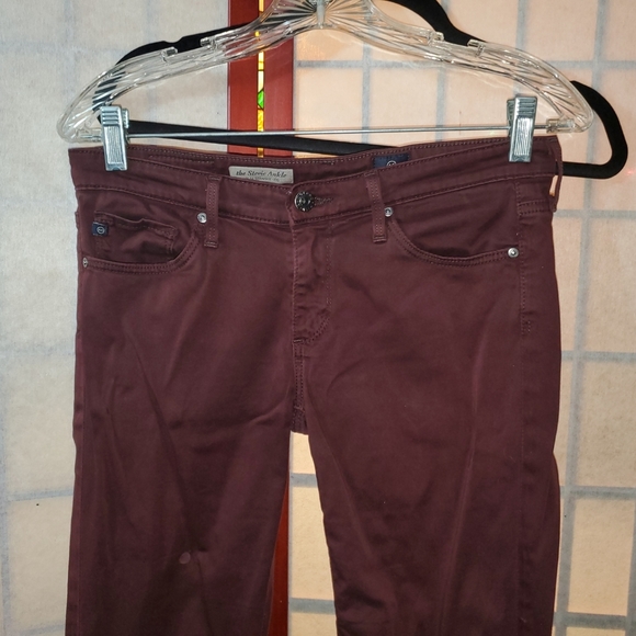 GUC adriano goldschmied burgundy jeans 26 - Picture 2 of 8